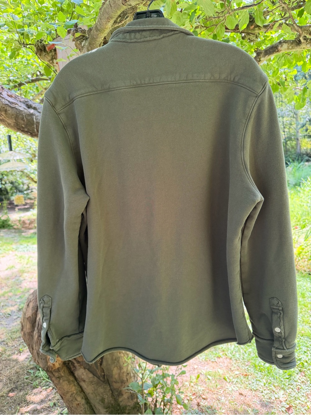 Frank & Eileen “”Eileen” fleece shirt in rosemary Large - Picture 3 of 5